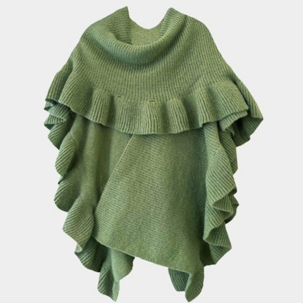 Ruffled Ruana Wrap - Picture 4 of 4